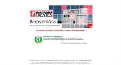 Desktop Screenshot of electricidadfrentes.com