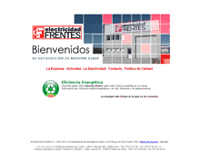 Tablet Screenshot of electricidadfrentes.com